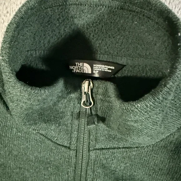 The North Face Maggy Fleece Jacket Women S Olive Green Full Zip Gorpcore Minimal - Picture 2 of 6